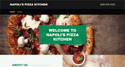 Desktop Screenshot of napolispizzakitchen.com