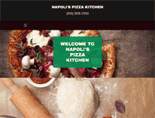 Tablet Screenshot of napolispizzakitchen.com